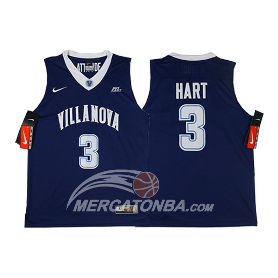 Maglia NBA Villanova Wildcats Hart Blu Marino